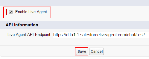 Enabling  live agent salesforce tool - live agent settings